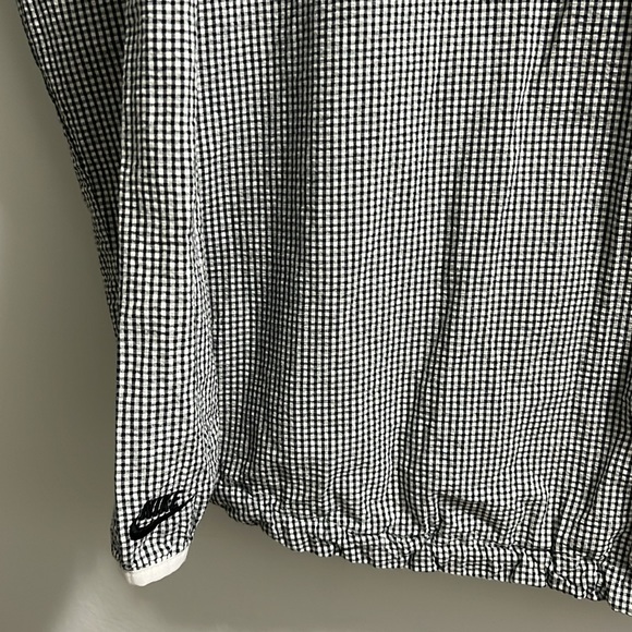 Vintage Nike Men's New Sptcas Firefly Seersucker Black White Zip-Up Jacket - Picture 12 of 14